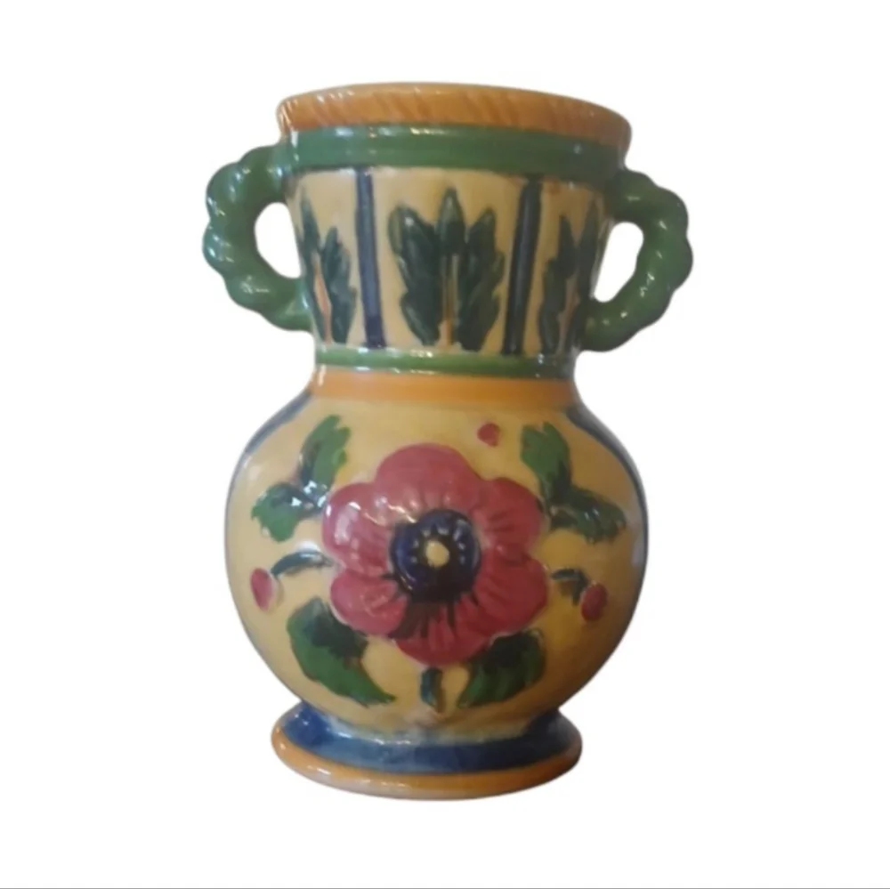 Double Handle Floral Vase